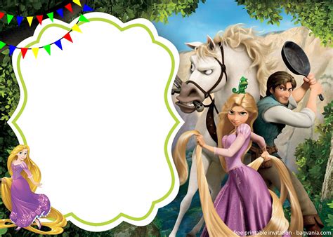 Rapunzel Invitation Template